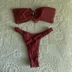 Seamolly size small bandeau thong bathing suit